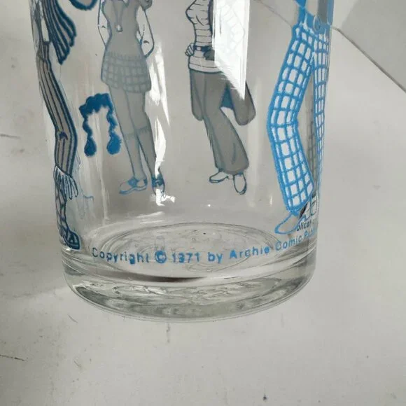 Vtg 1971 Archie Comics Glasses Set of 4 • Reggie Hot Dog Archie Sabrina • Reggie - Picture 13 of 13